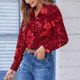 thumbnail image 2 of TaTaai Women Casual Button Down Long Sleeve Shirt Collared Printed Blouse Ladies Weekend Vacation Outdoor Wear Soft Breathable No Fading Machine Washable Comfortable Top Gift, 2 of 6