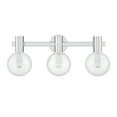 thumbnail image 2 of Chrome Three Light Bathroom Vanity from the Wright Collection, 2 of 5