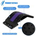 thumbnail image 3 of Stretcher with 3 Adjustable Arch Levels Back Massager with Silicone Strip & Magnet Points Back Trainer Lumbar Support Pain Relief Device for Relieving Back Pain, 3 of 9