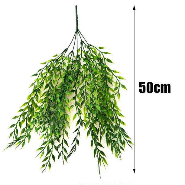 Planta de flores colgantes artificiales de 50-105CM, vid falsa, sauce, flor de ratán, planta colgante Artificial para decoración de pared de jardín y hogar Tan Jianjun unisex