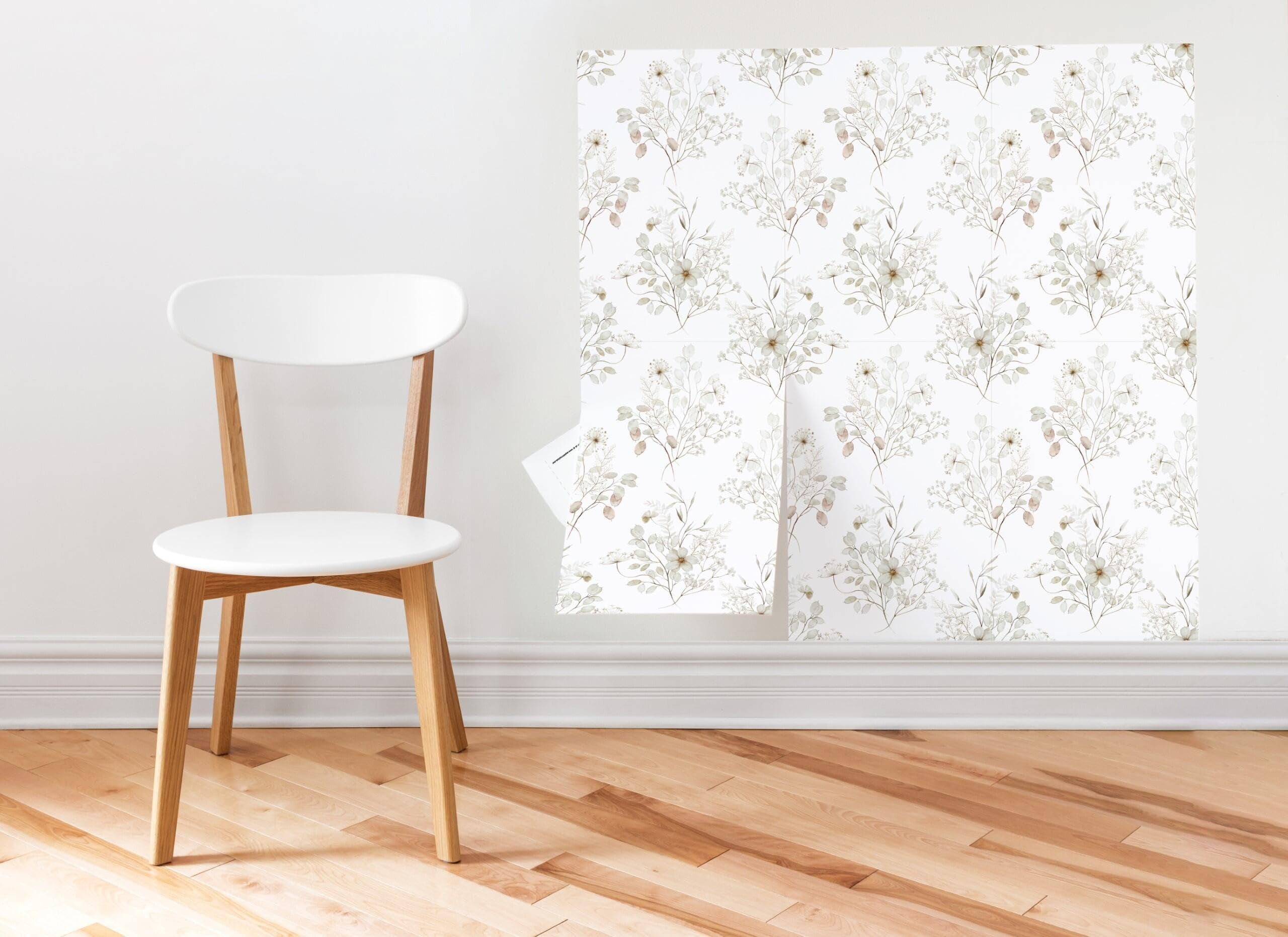 Wall Wear Peel and Stick Wallpaper Sheets, Spring Ready, Vinyl, 11 in x 16 in, 12 Pack, Water-Resistant, Removable