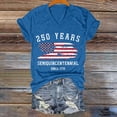 thumbnail image 2 of MEICHEN 250th Anniversary USA Shirt Womens Patriotic V Neck T Shirt American Flag Graphic Tee Casual Top, 2 of 4