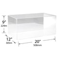 thumbnail image 2 of Plymor Clear Acrylic Display Case with No Base (Mirror Back), 20" W x 12" D x 9" H, 2 of 2