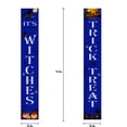 thumbnail image 4 of Decoraciones de Halloween Banner interior al aire libre, truco o trato y feliz Halloween Bienvenido colgante cartel de porche bruja para decoración de puerta delantera exterior hogar fiesta patio jardín fiesta suministros brillar Electrónica, 4 of 4