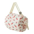 thumbnail image 1 of Reusable Shopping Bag Grocery Storage Tote Washable Polyester Organizer Foldable Red, 1 of 9