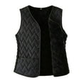 thumbnail image 2 of SDNall Womens Sleeveless Puffer Vest, Solid Color Quilted Casual Jacket for Layering, Winter Warm Outerwear, 2 of 6