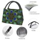 thumbnail image 4 of Fotbe Peacock Feathers Bolsa Térmica Portátil con Estampado, Bolsa de Entrega de Alimentos Aislada, Bolsa Reutilizable de Gran Capacidad para Comidas y Supermercado, 4 of 6