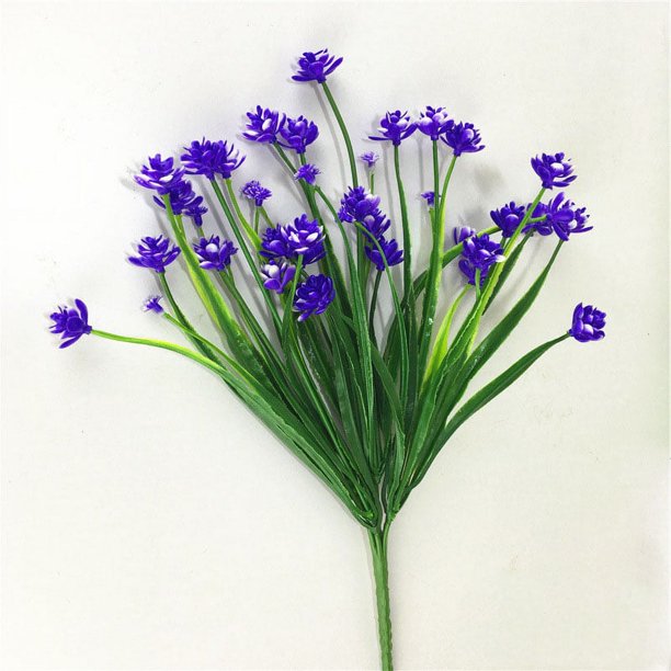 paquetes de flores artificiales para exteriores, arbustos resistentes a los rayos UV, vegetación de plástico sintético para plantas colgantes de interior y exterior, jardín, porche, ventana, casa, boda, granja, decoración Sailing Electrónica