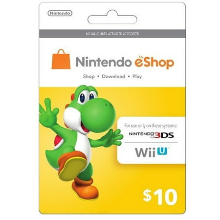 Nintendo E-Shop $10 Card (Best 3ds Eshop Games)