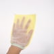 thumbnail image 3 of 25pcs Guantes de baño desechables Cuerpo Exfoliante Guantes Guantes de fregado corporal (amarillo), 3 of 5