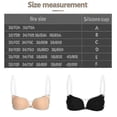 thumbnail image 3 of 1pc Women Invisible Bra Push Up Silicone Bra With Transparent Straps Backless, 3 of 5