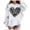 00#White3749, variant on Byoo Toddler Girl's Letter Hoodie Long Sleeve Heart Shape Text Graphic Pullover Daily Casual Hooded Sweatshirt,Red