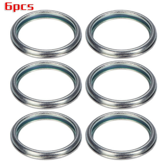 6pcs Oil Drain Plug Crush Washer Gasket Set 16mm 803916010 For Subaru 2011-18