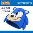 thumbnail image 4 of Concept One Sonic The Hedgehog Beanie Hat, Acrylic Knitted Winter Hat with Ears and Quills, Royal, One Size, 4 of 7