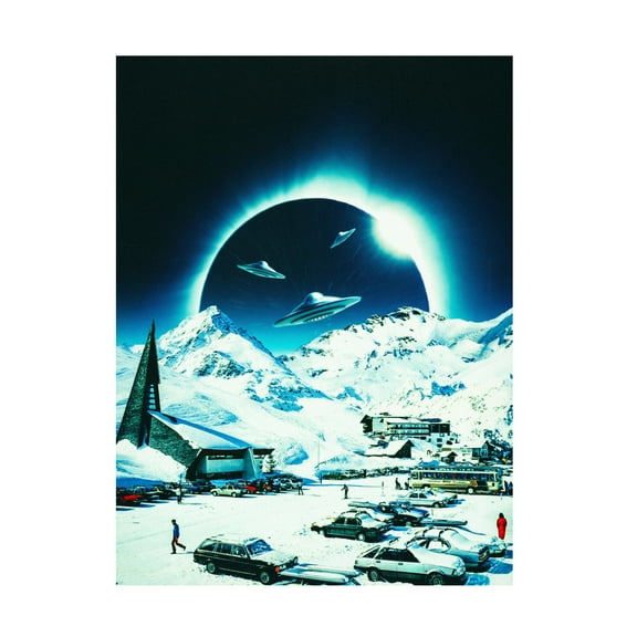 Trademark Fine Art Taudalpoi Winter Eclipse Canvas Wall Art