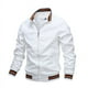 thumbnail image 2 of Chaqueta deportiva impermeable para exteriores para hombre, chaqueta bomber para primavera y verano, ropa de hombre, chaqueta cortavientos de moda para hombre, chaqueta informal blanca, 2 of 5