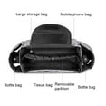 thumbnail image 4 of SPRING PARK Baby Waterproof Stroller Organizer with Secret Interior Mesh Pocket, Black, 4 of 7