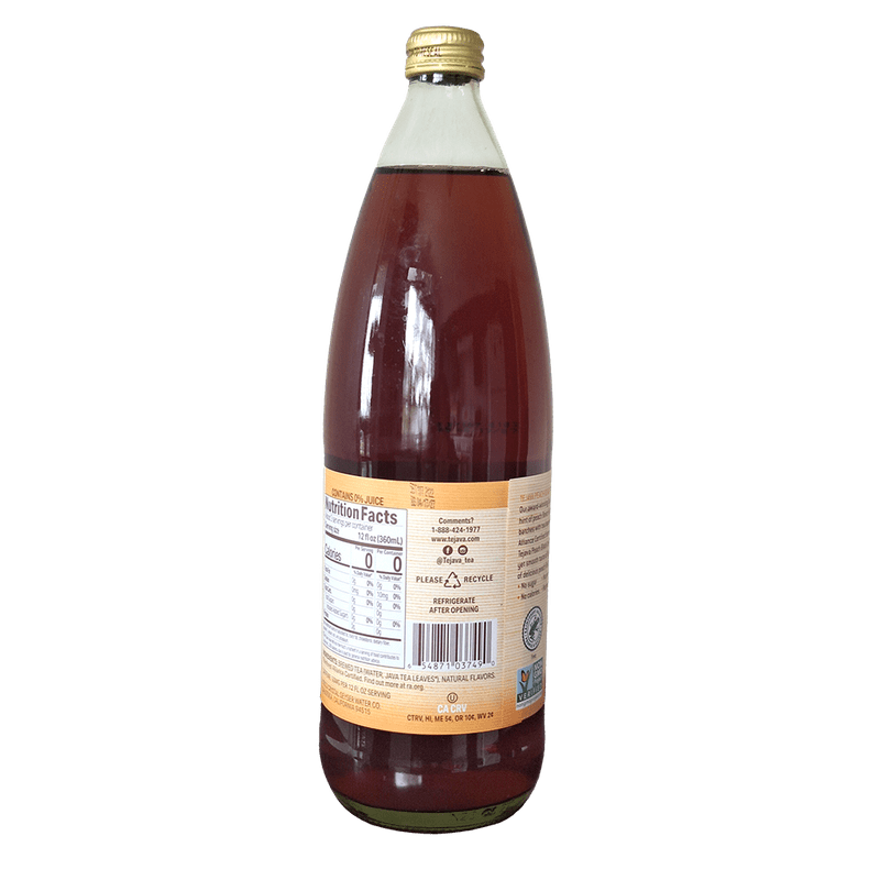 Tejava Peach Black Tea Unsweetened, 1 Liter