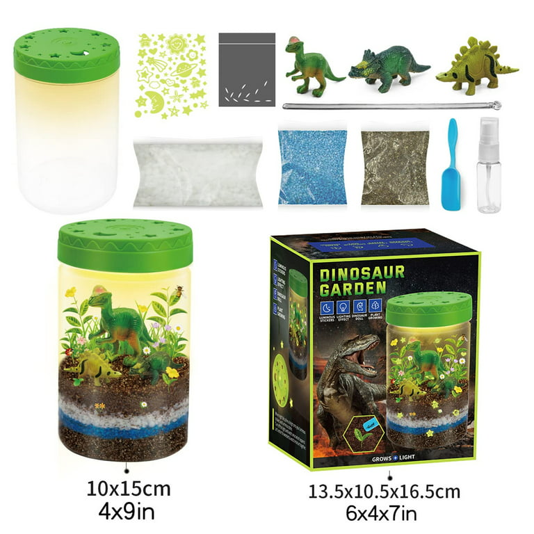 Offentliggørelse Formuler skepsis Light-Up Dinosaur Terrarium Kit for Kids, STEM Activities Science Kits,  Educational Kids Craft Toys for Boys & Girls, Mini Gardening Gift, Arts and  Crafts Toy for 4 5 6 7 8-12 Year