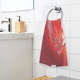 thumbnail image 6 of Cotton Towel Two-Piece 16x28 Inch One Sizex2 Face Towel Set Towel Set Cotton Hand Bath Towel Bathroom Beach Red Transparent Beautiful Love, 6 of 8