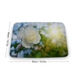 thumbnail image 2 of Fresh White Rose Area Doormat, Floral Doormat, White Area Doormat, , Blooming In The Sunrise Living Room Doormat,Home Decor, Welcome Mat,Indoor Doormat,Front Back Door Mat 17”x30”, 2 of 7