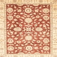 thumbnail image 1 of Ahgly Company Machine Washable Indoor Square Abstract Sun Yellow Area Rugs, 3' Square, 1 of 7