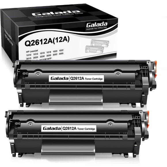 Galada Cartouches de Toner Compatibles pour HP 12A Q2612A pour HP Laserjet 1020 3015 1012 1018 1022 M1005MFP
