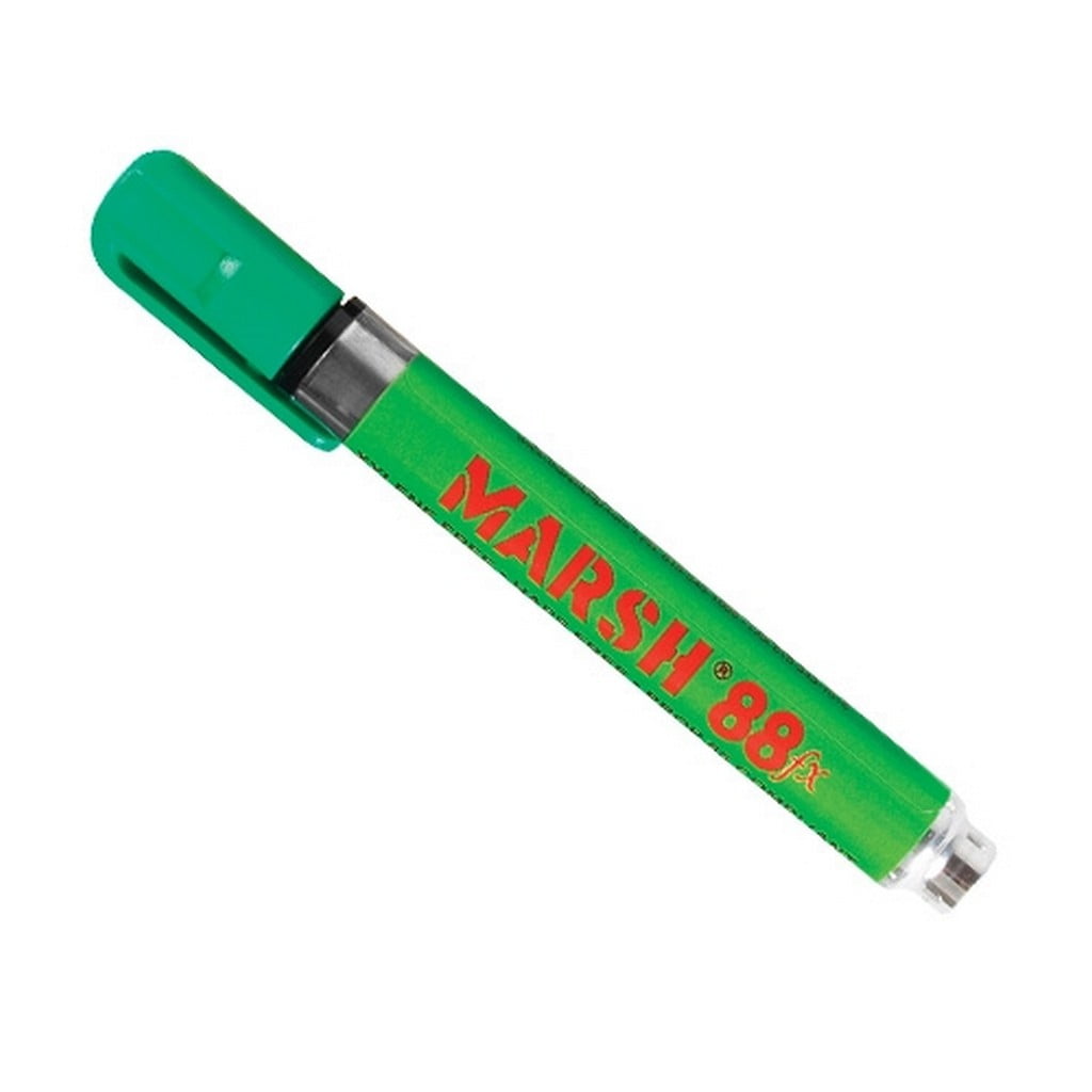 Marsh 88Fx Green Metal Paint Markers (12 Per/Case)