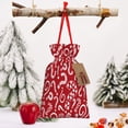 thumbnail image 6 of Fuzoiu Question Marks1 Print Christmas Gift Bag,Burlap Gift Bag with Drawstring Closure & Hang Tag,Perfect for Holidays, Birthdays, and Special Occasions-Small, 6 of 7