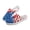 American Flag Grunge Pattern, variant on Leopard Piano Print Mesh Slip On Clogs | Breathable Lightweight Summer Shoes for Unisex Music Lovers