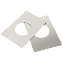 Pawsdot Doorknob Reinforcement Plate Furniture Door Knob Stainless Steel Gap Filling Office 2Pcs