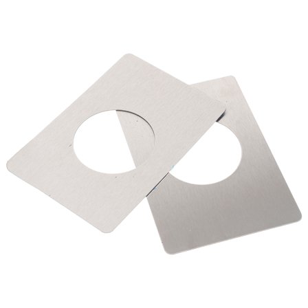Pawsdot Doorknob Reinforcement Plate Furniture Door Knob Stainless Steel Gap Filling Office 2Pcs