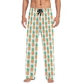 thumbnail image 2 of FREEAMG Fun Pineapple Pajama Pants for Men, Men's Separate Bottoms, Pure Cotton Comfortable Lounge Pants for Men（475）, 2 of 7