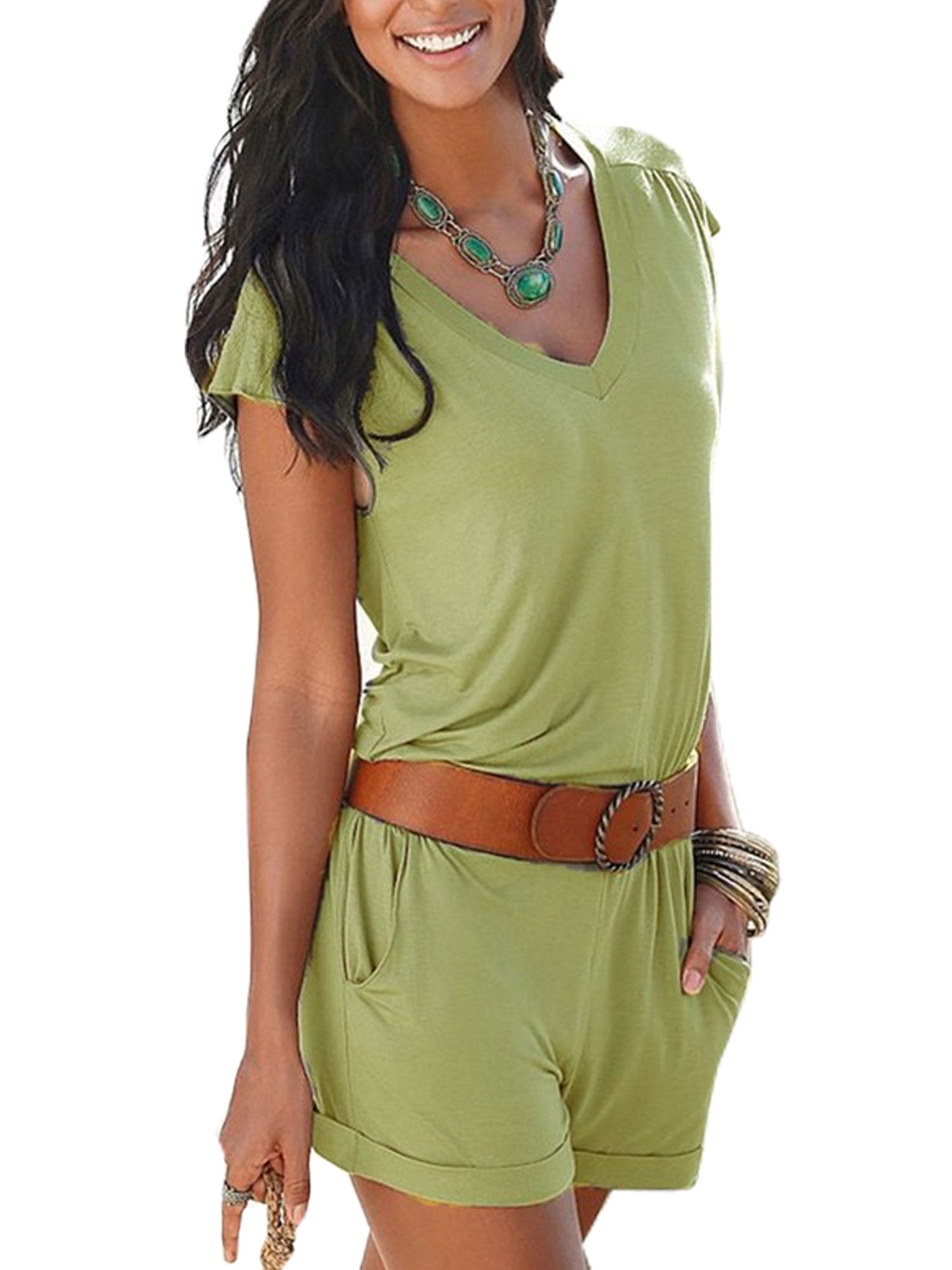 Vintage Sexy Women V-Neck Casual Playsuit Party Beach Jumpsuit Romper Summer Vintage Sexy Women V-Neck Casual Playsuit Party Beach Jumpsuit Romper Summer