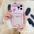 thumbnail image 3 of OPPO A78 A17 A17k A77 A77s A57 A76 A96 A16 A16s A16k A15 A15s A74 A54 A55 A95 A94 A53 A32 A9 2020 A5s A3s Reno 8T 7Z 6Z 5Z A52 Kuromi Sanrio Tarjetero Funda De Teléfono TPU Blanda, 3 of 3