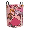 thumbnail image 7 of ZICANCN Laundry Basket Organizer, Mushrooms Flowers Autumn Folk Collapsible Hamper for Bathroom Bedroom Laundry Room, Medium Size, 7 of 7