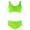 Green, variant on WREESH Womens High Waisted Bikini Swimsuit Fishnet Solid Color Swimsuit Slimming Hollow Mesh Split Three Piece Bikini Swimsuit Set Beach Bathing Suit Green