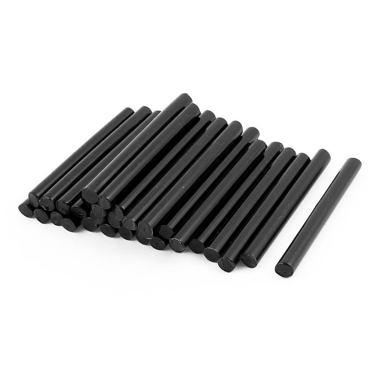 35 Pcs 7mm Diameter 190mm Length Plastic Black Hot Melt Glue Stick -  AliExpress