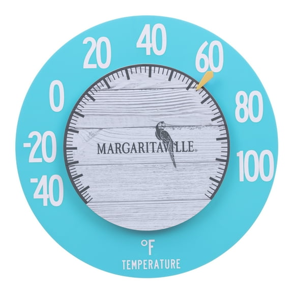 La Crosse 8" Margaritaville Floating Non-powered Analog Weather Dial Thermometer - Teal, 104-120MV2