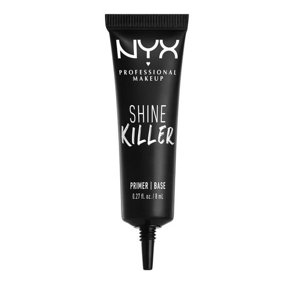 NYX Professional Makeup Shine Killer Mattifying Face Primer Travel Size Mini Infused with Charcoal, 0.27 fl oz