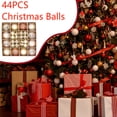 thumbnail image 3 of 44 bolas navideñas decorativas para árbol de Navidad, de 3 a 6 cm, color champán y dorado., 3 of 8