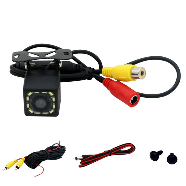 Lekihaqq Car Backup Camera with Dynamic Parking Scale Lines Wide Angle Waterproof IP68 Universal 12V Vehicle Rear View Safety System Reversing Aid for Cars Trucks SUVs Easy Installation