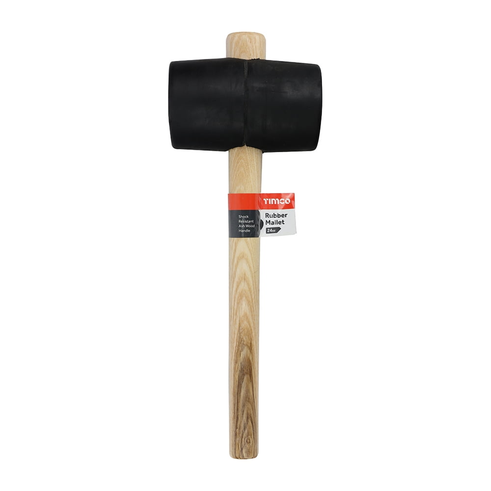 Timco - Rubber Mallet - Black (Size 24oz - 1 Each)