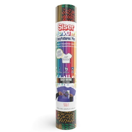 UPC: 0810078550433 | Siser EasyPatterns Plus Soul 2 Heat Transfer Vinyl 36in