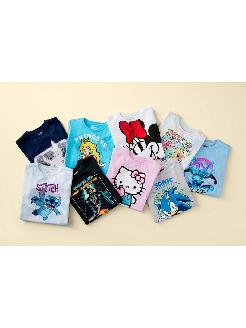 Maglietta SpongeBob Tie-Dye Per Bambina - Blu, Cotone 100%, 3-14 Anni - Foto 3