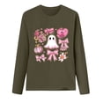 thumbnail image 4 of DIOAZUD Women's Long Sleeve Breast Cancer Awareness Shirts Crew Neck Pink Ribbon Graphic Tees Casual T-Shirts for Daily Wear, 4 of 4