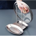 thumbnail image 3 of Stainless Steel Pan Lid Rack Kitchen Storage Organizer for Pot Covers and Chopping Boards 10 in x 5 in x 6 in, 3 of 9