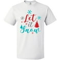 thumbnail image 3 of Inktastic Let It Snow, Snowflakes, Trees, Christmas, Xmas T-Shirt, 3 of 5