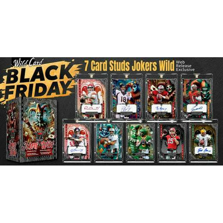 NFL 2024 7 Card Studs Jokers Wild Trading Card HOBBY Box - Walmart.com