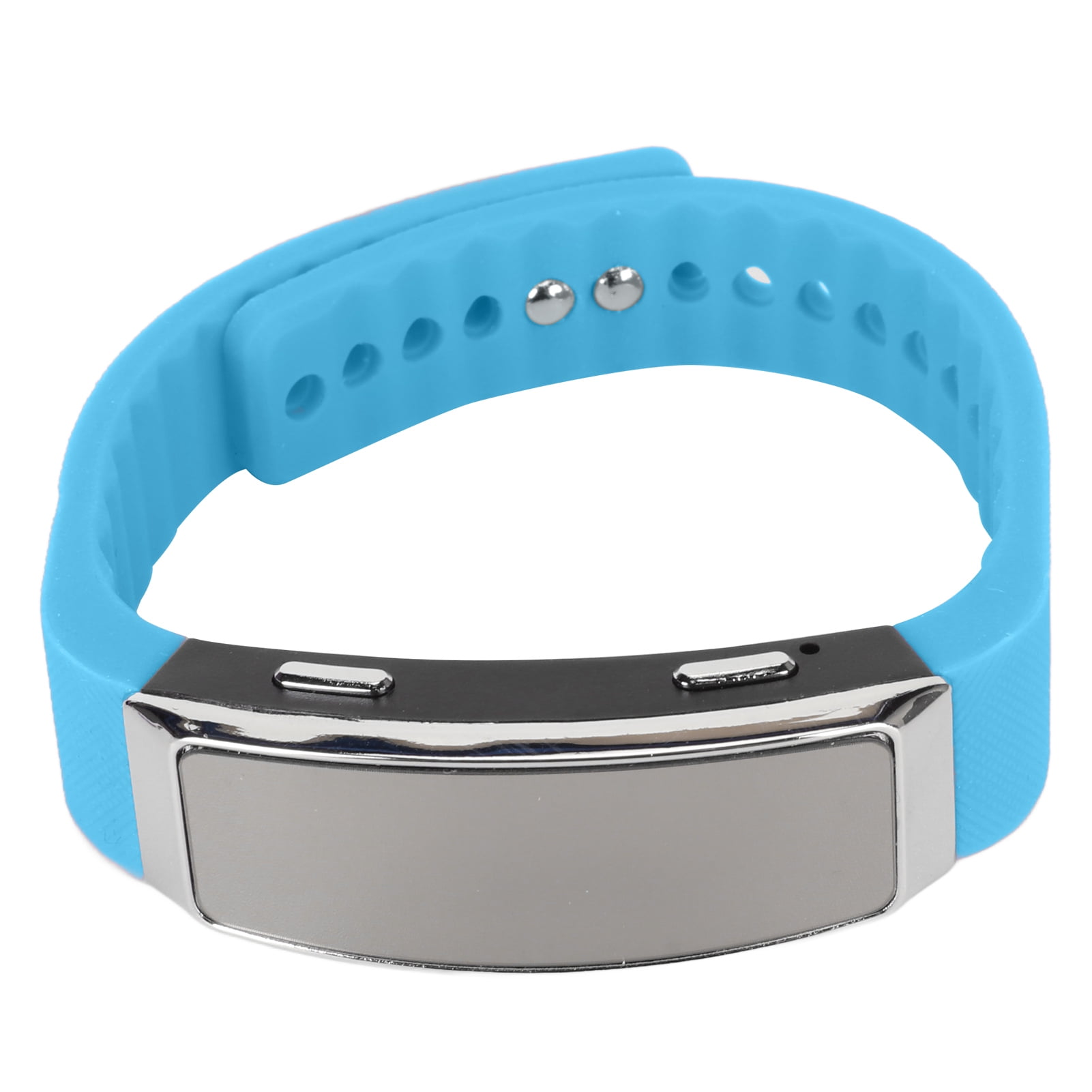 Recorder Watch HD Noise Reduction Voice Activated Music Player Sound Recorder Bracelet for Meeting Interview Blue 32GB